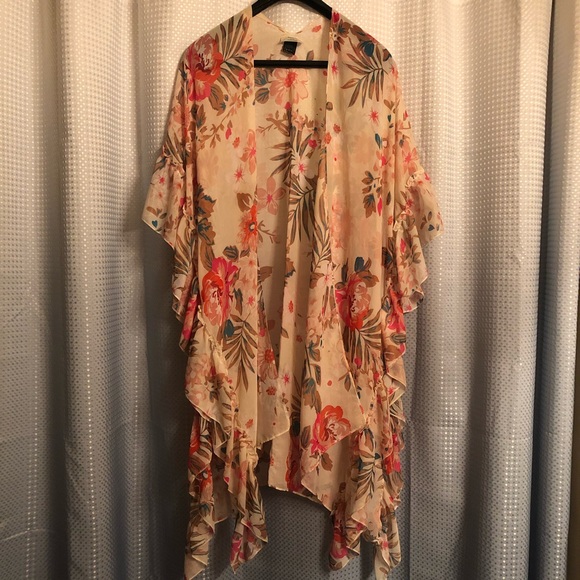 Tops - Floral kimono